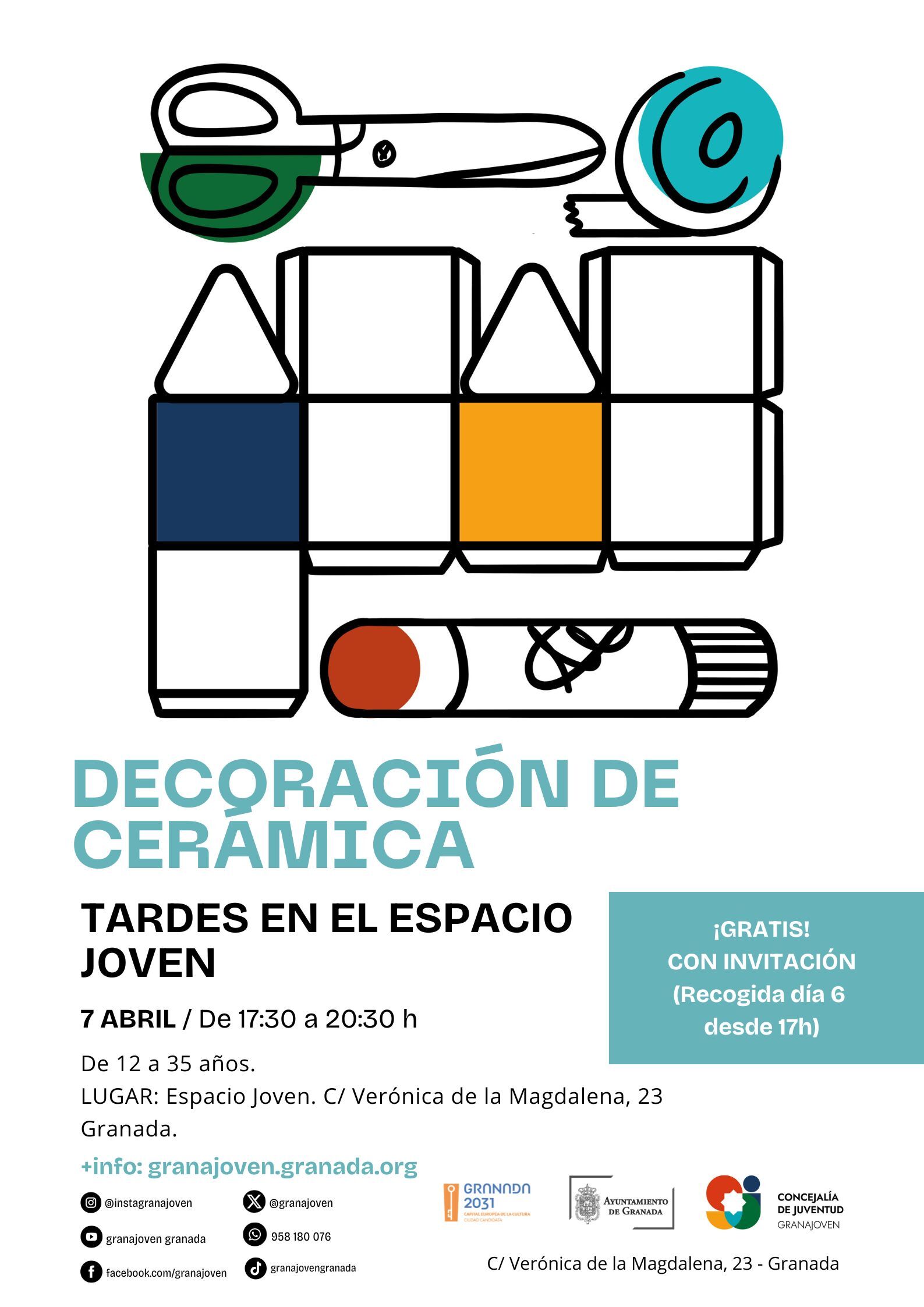 Tardes en el Espacio Joven - DECORACI�N DE CER�MICA